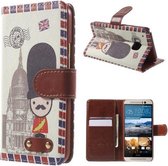 HTC One M9 - Flip hoes, cover, case - PU leder - PC - London