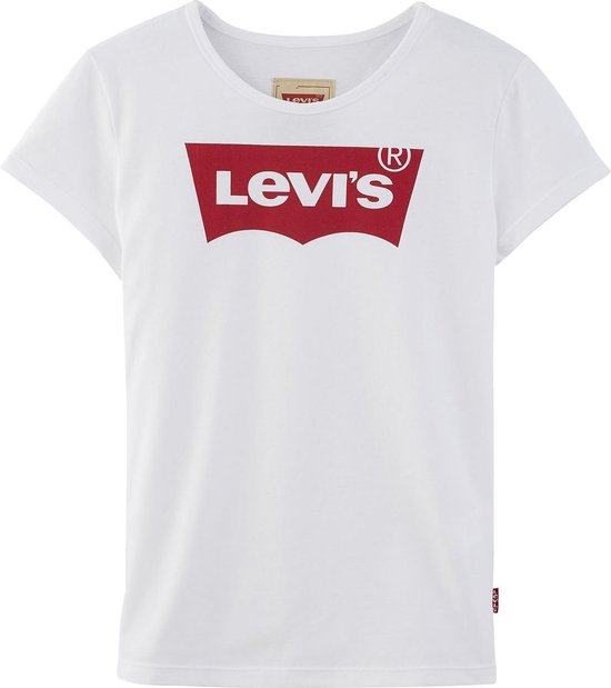 Levi's® Kids Meisjes T-shirt - White - Maat 128 | bol.com