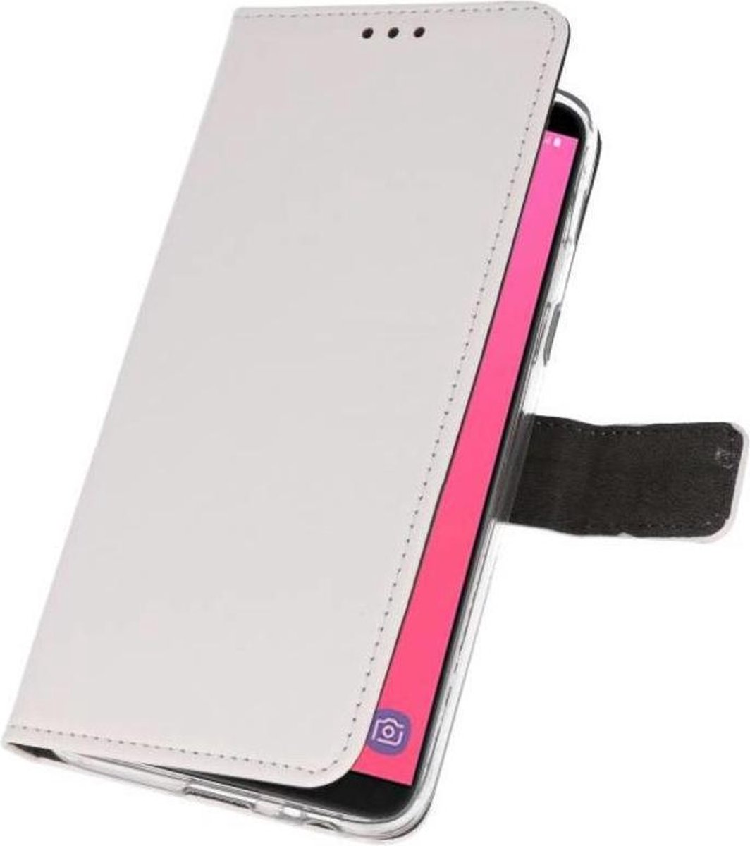 Bestcases Pasjeshouder Telefoonhoesje Samsung Galaxy J8 (2018) - Wit