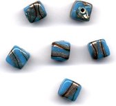 36 Stuks Hand-made Jewelry Beads - Turquoise -10x10mm