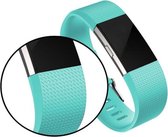 YONO Siliconen bandje - Fitbit Charge 2 - Turquoise - Small
