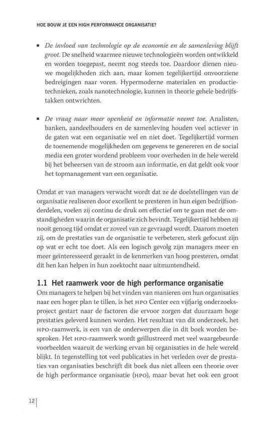Hoe bouw je een high performance organisatie?