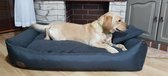 XXL Hondenbed van kunstleer - hondenkussen hondensofa kattenbed hondenkorf - waterdicht -  ZWART