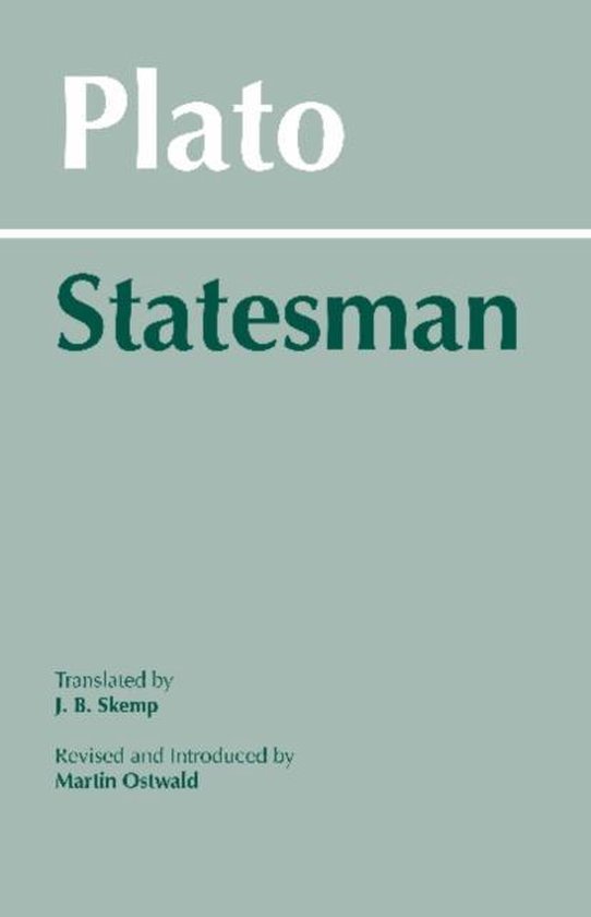 Plato's Statesman 9780872201385 Plato Boeken