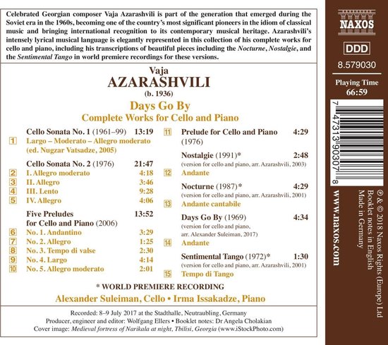 Complete Works For Cello And Piano