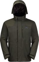 Jack Wolfskin Thorvald 3 in 1 Jas Heren Winterjas Maat XL Mannen groengrijs Jack Wolfskin Thorvald 3 in 1 Jas Heren Winterjas Maat XL Mannen groengrijs