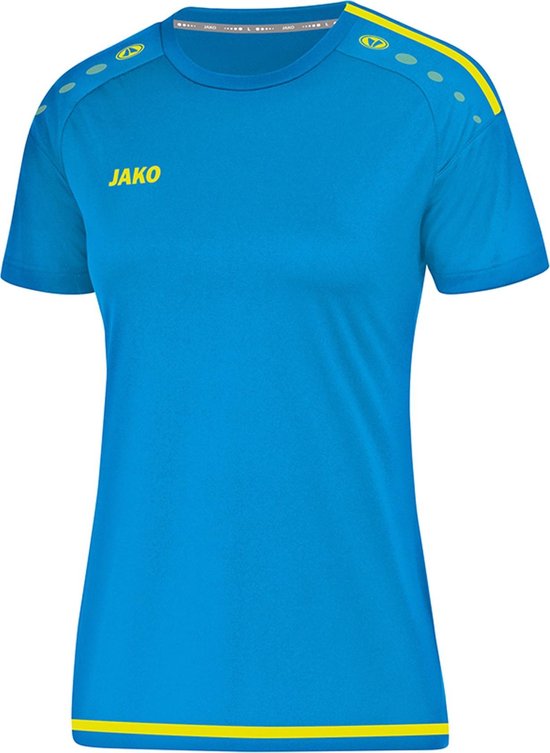Jako Striker 2.0 SS  Sportshirt - Maat 38  - Vrouwen - blauw/geel