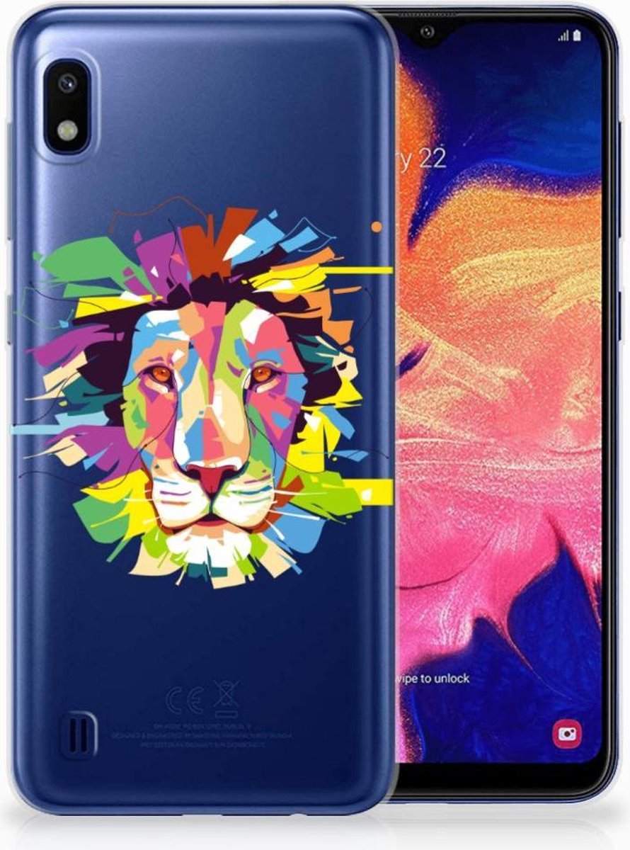 Samsung Galaxy A10 Telefoonhoesje met Naam Lion Color
