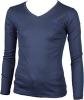 Piva schooluniform t-shirt lange mouwen  meisjes - donkerblauw - maat L/40