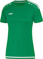 Jako Striker 2.0 SS  Sportshirt - Maat 34  - Vrouwen - groen/wit
