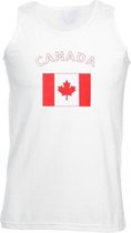 Witte heren tanktop Canada XL