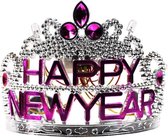 10 stuks kroontjes Happy New Year met verlichting