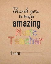 Thank You for Being an Amazing Music Teacher