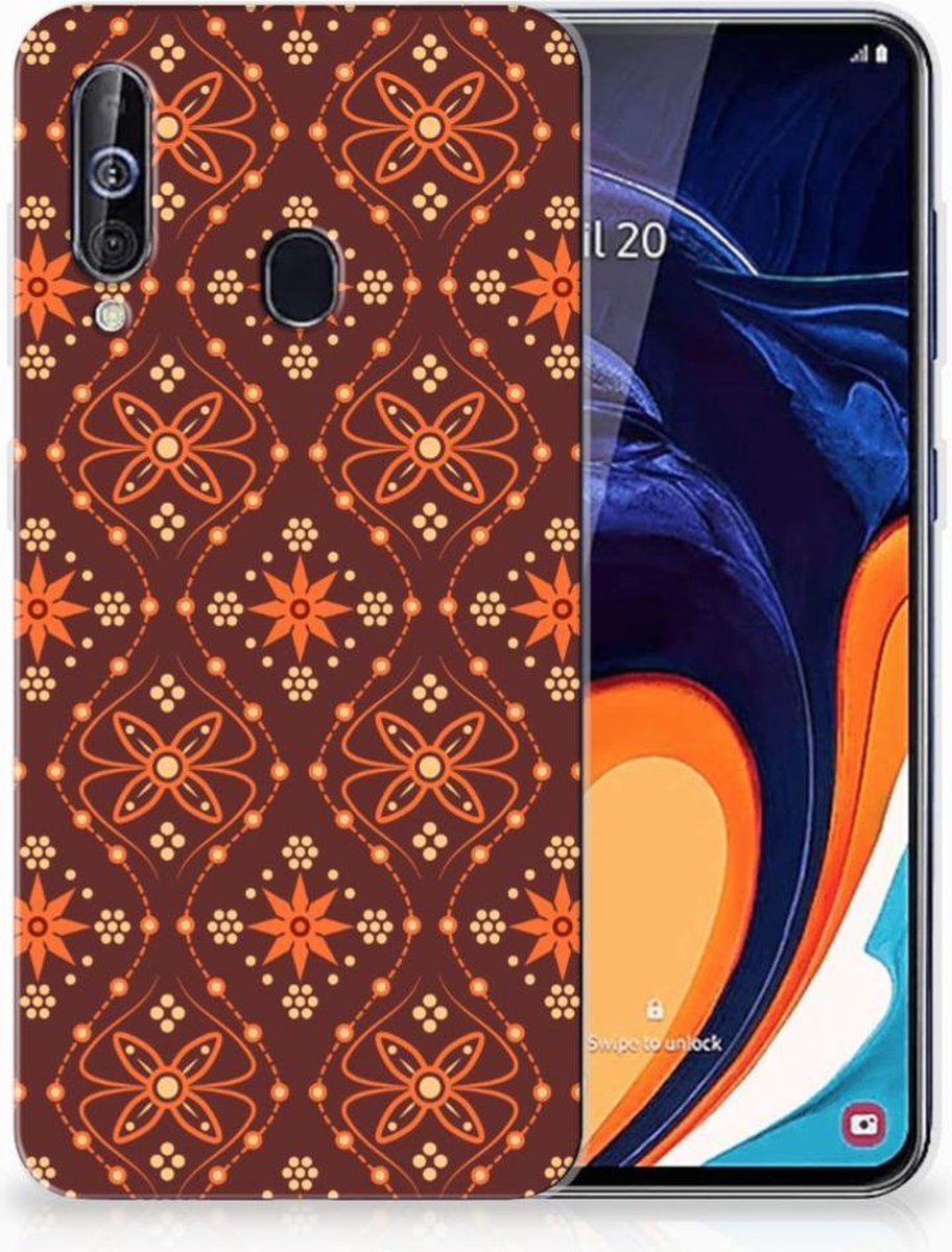 TPU Hoesje voor Samsung Galaxy A60 TPU bumper Batik Brown