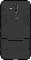 Shop4 - Nokia 8.1 Hoesje - Extreme Back Case met Kickstand Zwart