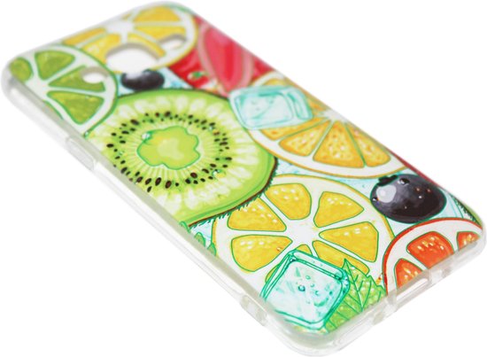 Coque en siliconen hoesje Fruit pour Samsung Galaxy J3 (2015) / J3 (2016)