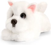 Keel Toys pluche Westie wit honden knuffel 25 cm - Honden knuffeldieren - Speelgoed voor kind