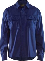 Blåkläder 3227-1515 Overhemd vlamvertragend Marineblauw maat XXXL