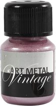 Art Metal verf, Parelmoer rood, 30ml