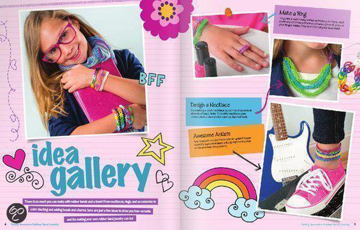 Totally Awesome Rubber Band Jewelry — cadeau in Boeken - foto 2