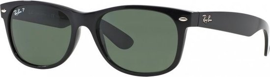 Ray-Ban RB2132 901/58 - zonnebril - New Wayfarer (Classic) - Black/Green - Polarized - 58mm
