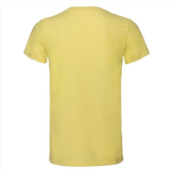 Basic Vhals tshirt vintage washed geel voor heren Herenkleding tshirt