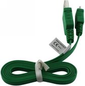 Micro USB Data Kabel Ultra Flat - Groen