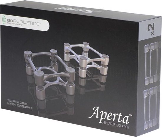 IsoAcoustics Aperta Isolator Monitor Speaker Stands, Per Paar, Zwart — afbeelding 4