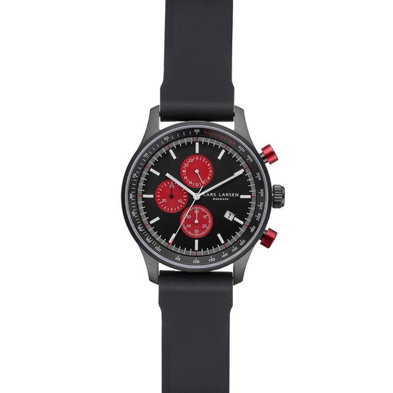 Lars Larsen Chrono Heren horloge 133CBBS | bol.com