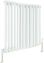 Design radiator verticaal 3 kolom staal wit 60x51,8cm 693 watt - Eastbrook Rivassa