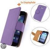 TCC Hoesje Samsung Galaxy S6 Edge Book/Wallet Case/Cover Paars G925F