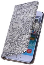 Lace Zwart iPhone 4 4s Book/Wallet Case/Cover