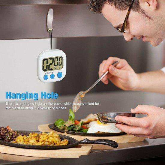 Kitchen Timer - Digitale Kookwekker met Groot Display en Magneet - TrendX