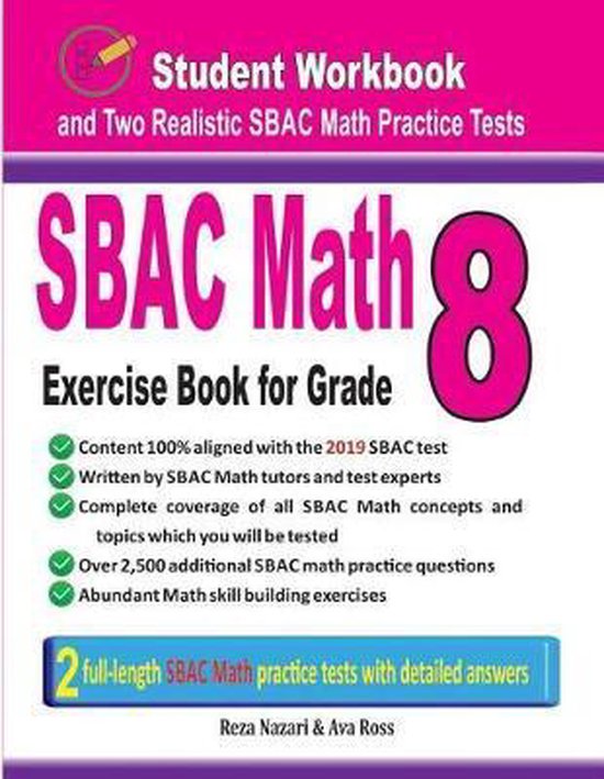 Sbac Math Exercise Book for Grade 8 - cover