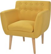 Fauteuil 67x59x77 cm stof geel