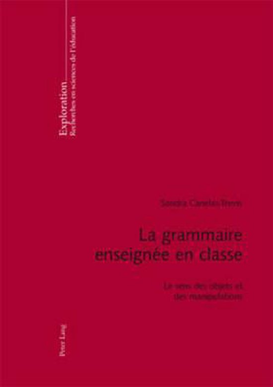 La grammaire enseignée en classe - cover