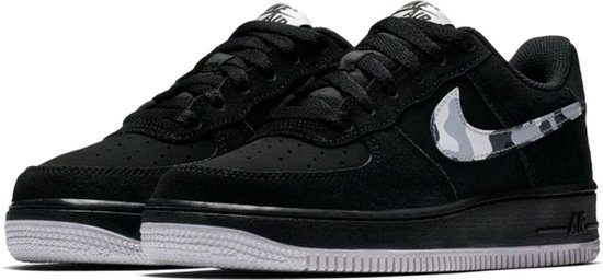Nike Air Force 1 Sneakers - Maat 38 - Unisex - zwart/grijs | bol.com