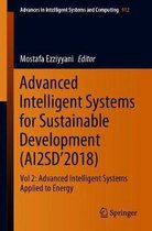 Advanced Intelligent Systems for Sustainable Development (AI2SD'2018)