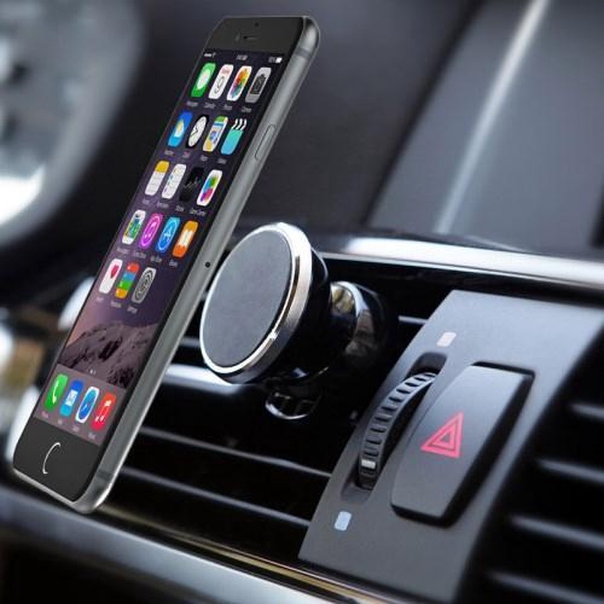 WizGear Air vent Universele Magneet Autohouder Voor Auto Ventilatierooster houder voor Wiko U Feel Prime Fab Lite Jerry Sunny Tommy Lenny 2 3