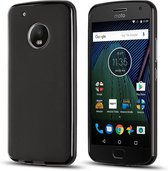 Zwart TPU Siliconen Case Smartphonehoesje voor Motorola Moto G5 Plus