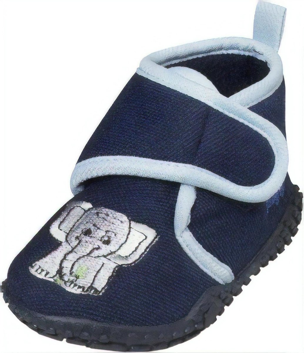 Playshoes Pantoffels Olifant Blauw