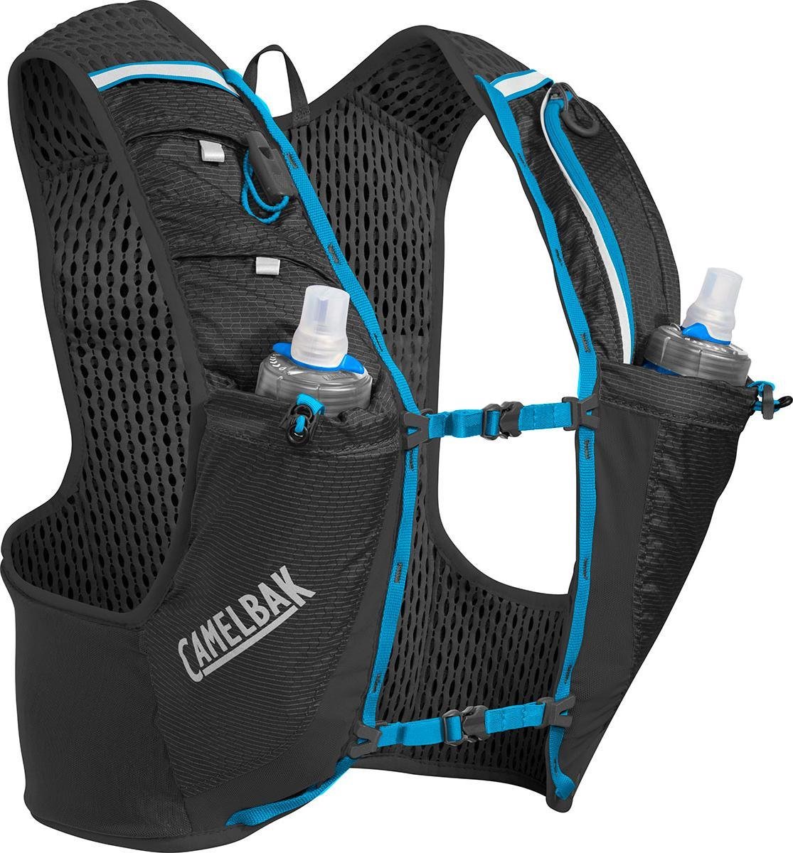 CamelBak Ultra Pro Vest Drinkrugzak M Zwart (Black / Atomic Blue
