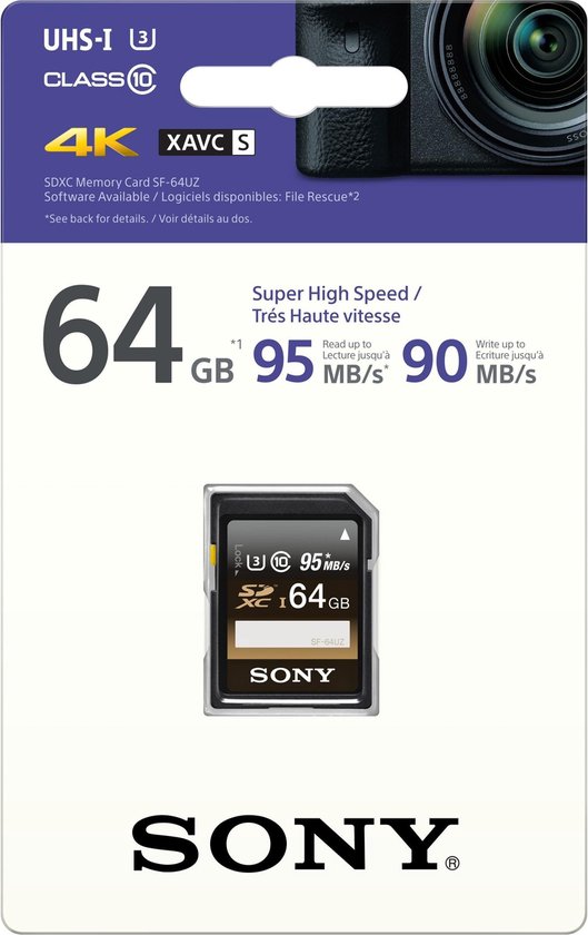 Sony SFE64A SD-Karte 64GB - High-Speed Für 4K Video & Profi-Fotografie