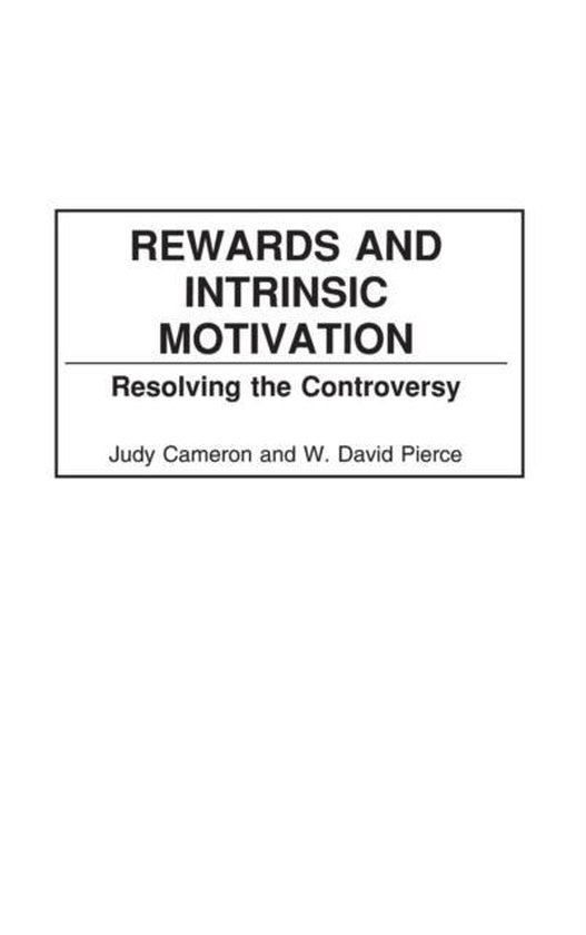 Rewards and Intrinsic Motivation 9780897896771 Judy Cameron