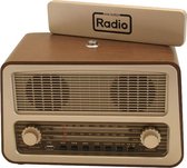 Human Protection retro radio met 1 bedieningsknop voor mensen met dementie