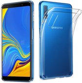 Samsung Galaxy A7 2018 siliconen hoesje - Transparant