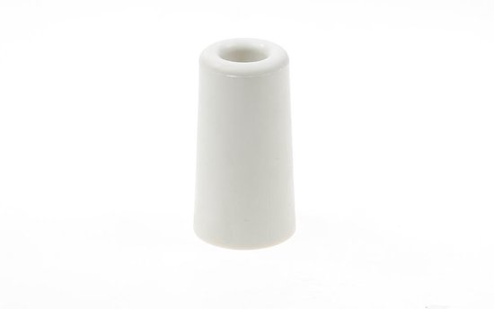 Deurbuffer rubber wit Ø 40x73 mm