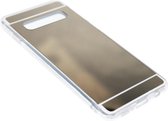 Goud spiegel hoesje Geschikt voor Samsung Galaxy S10 Plus