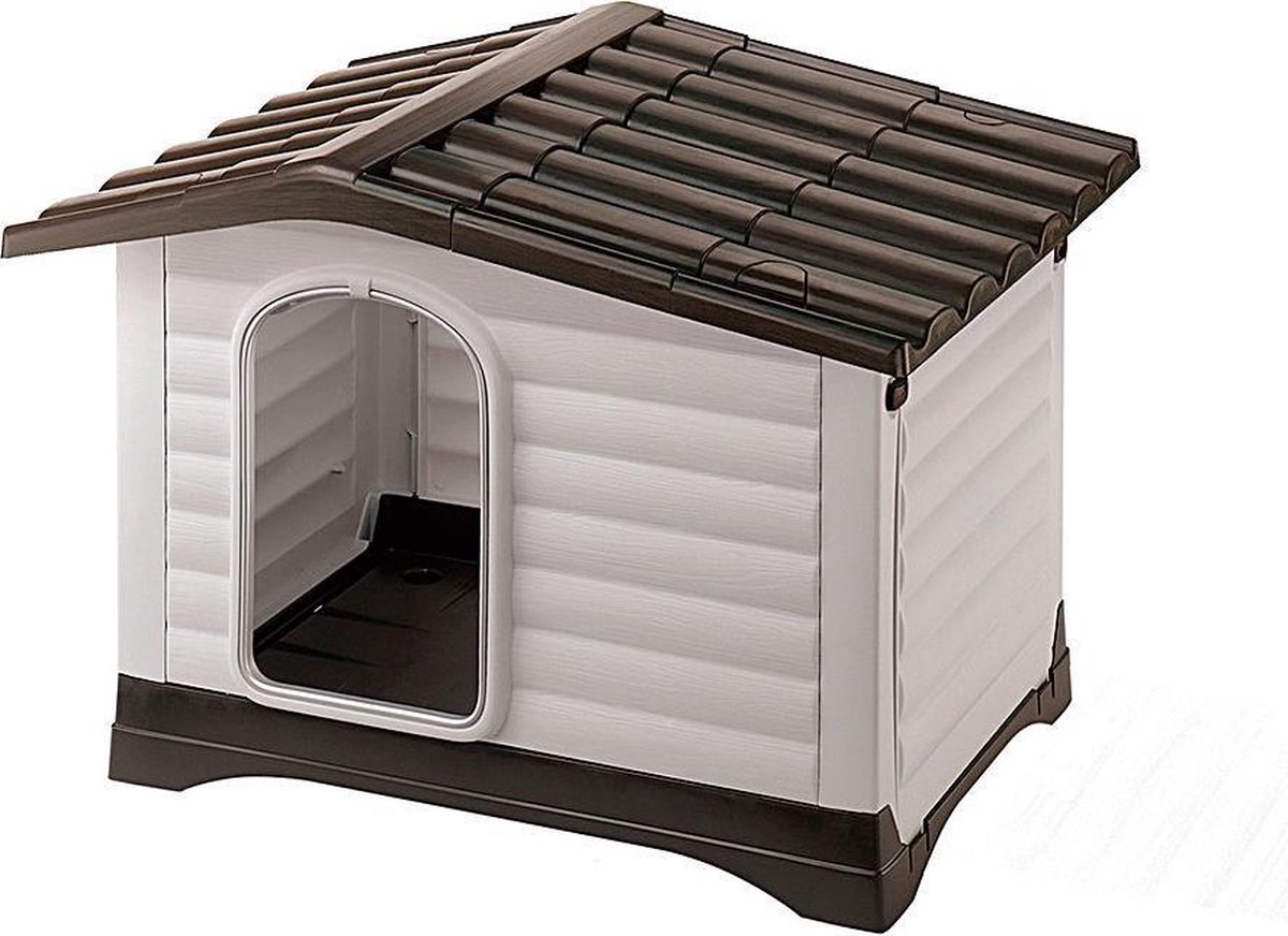 Bol.com Ferplast Dogvilla 70 Hondenhok - Grijs - 73 x 59 x 53 cm aanbieding