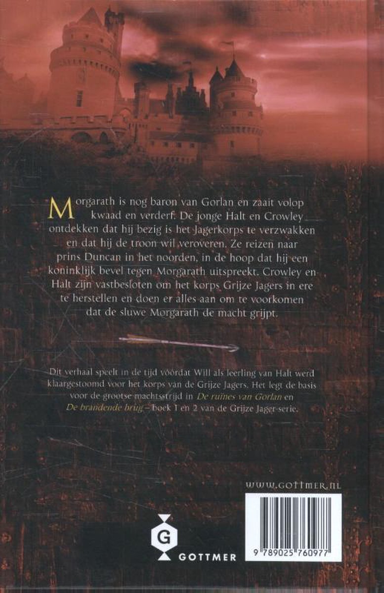 De Grijze Jager - De vroege jaren 1 - Het toernooi van Gorlan - back cover